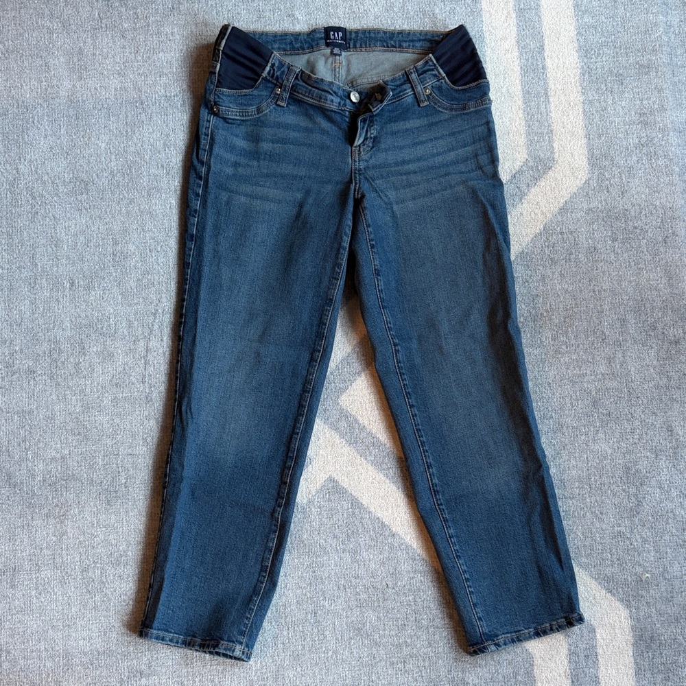 GAP Maternity Inset Panel Girlfriend Jeans